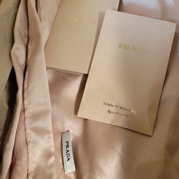 Prada Nappa Silk Pirite Gold Ankle Strap Sandals 36 w Box - Picture 12 of 14